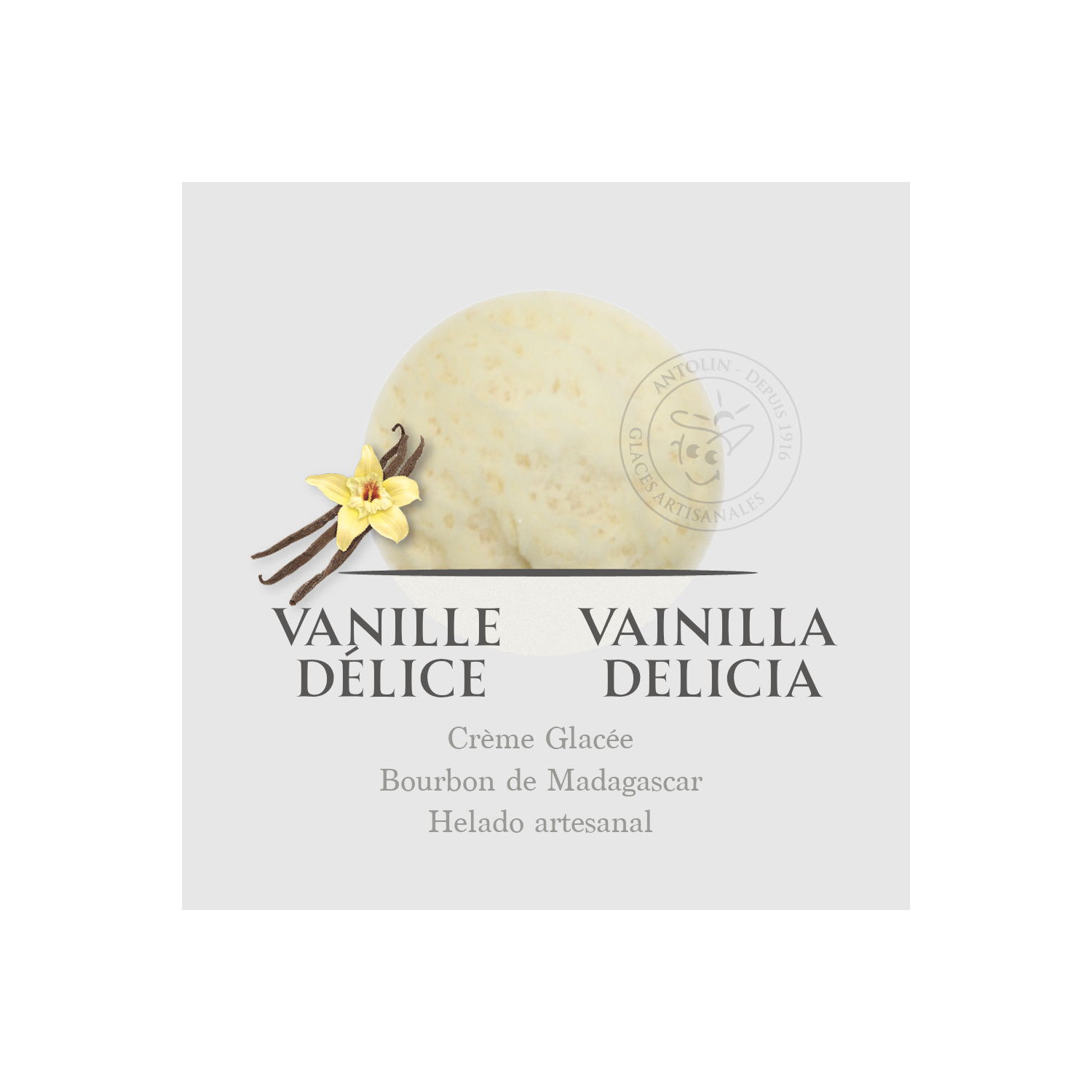 Acheter glace artisanale vanille bourbon de Madagascar