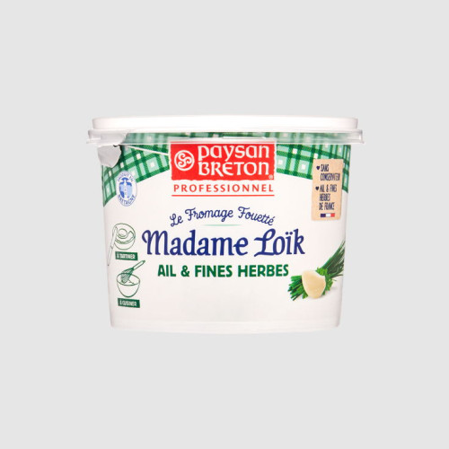 Acheter fromage fouetté ail et fines herbes Madame Loïk - Paysan Breton