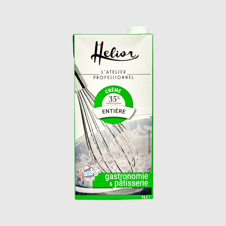 Comprar nata entera líquida Helior esterilizada U.H.T con 35% de materias grasas