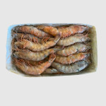 Crevettes sauvages entières crues d'Afrique congelées à bord 10/20