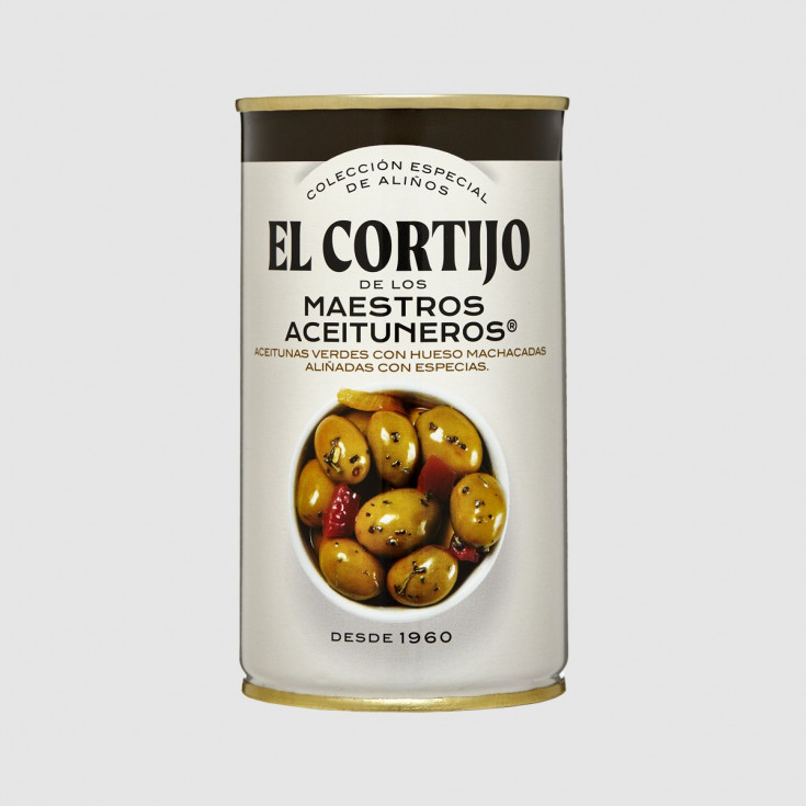 Olives vertes El Cortijo sans gluten Maestros Aceituneros