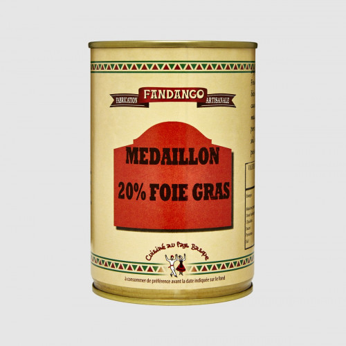 Médaillon foie gras 20 % artisanal Fandango