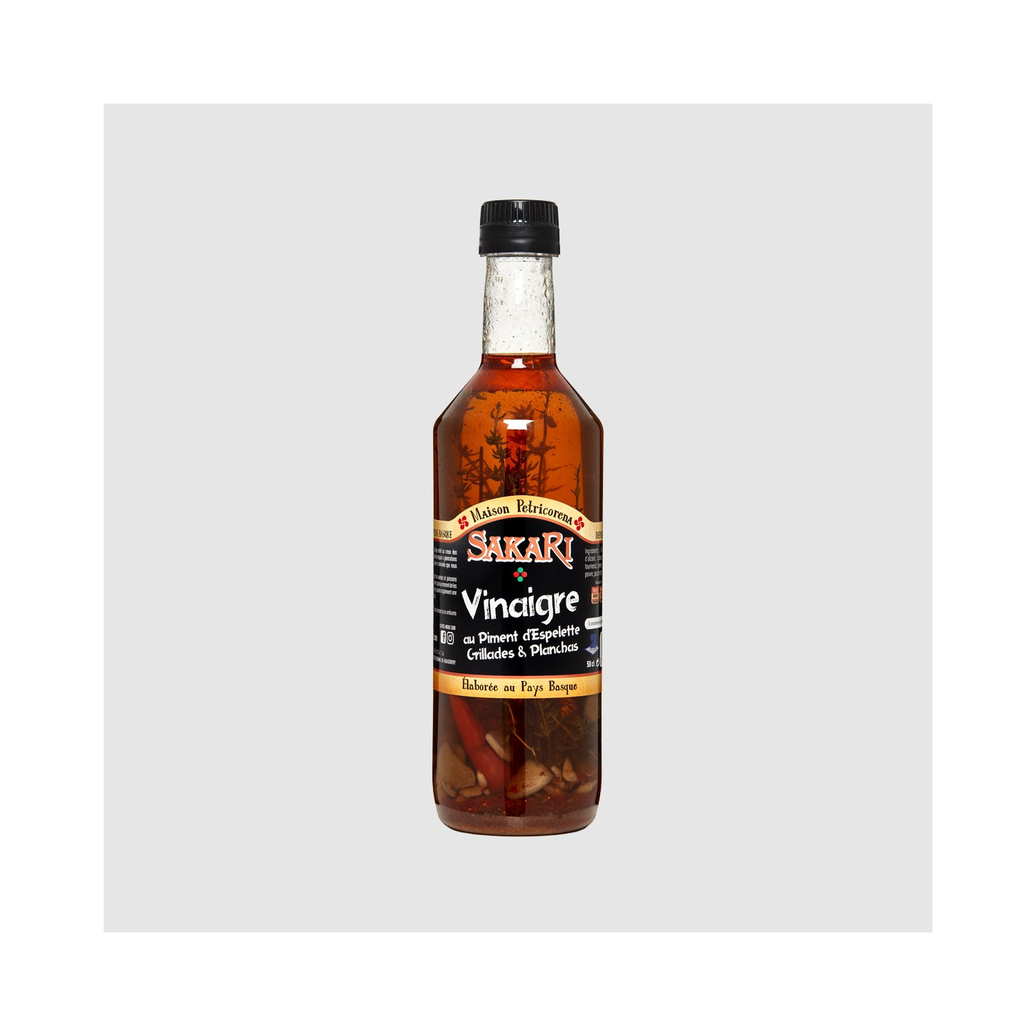 Acheter vinaigre Xipister artisanal au piment d’Espelette