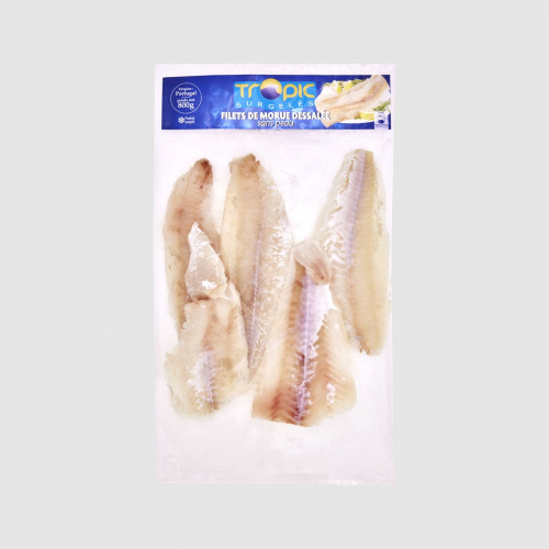 Filetes de bacalao desalado congelados