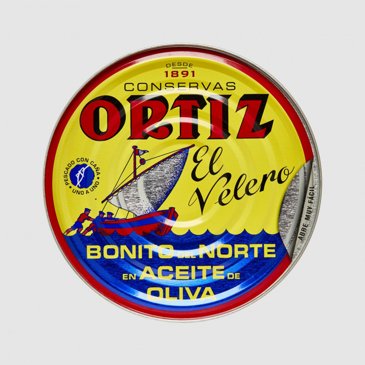 Acheter thon blanc (Germon) à l’huile d’Olive pêché à la ligne Ortiz