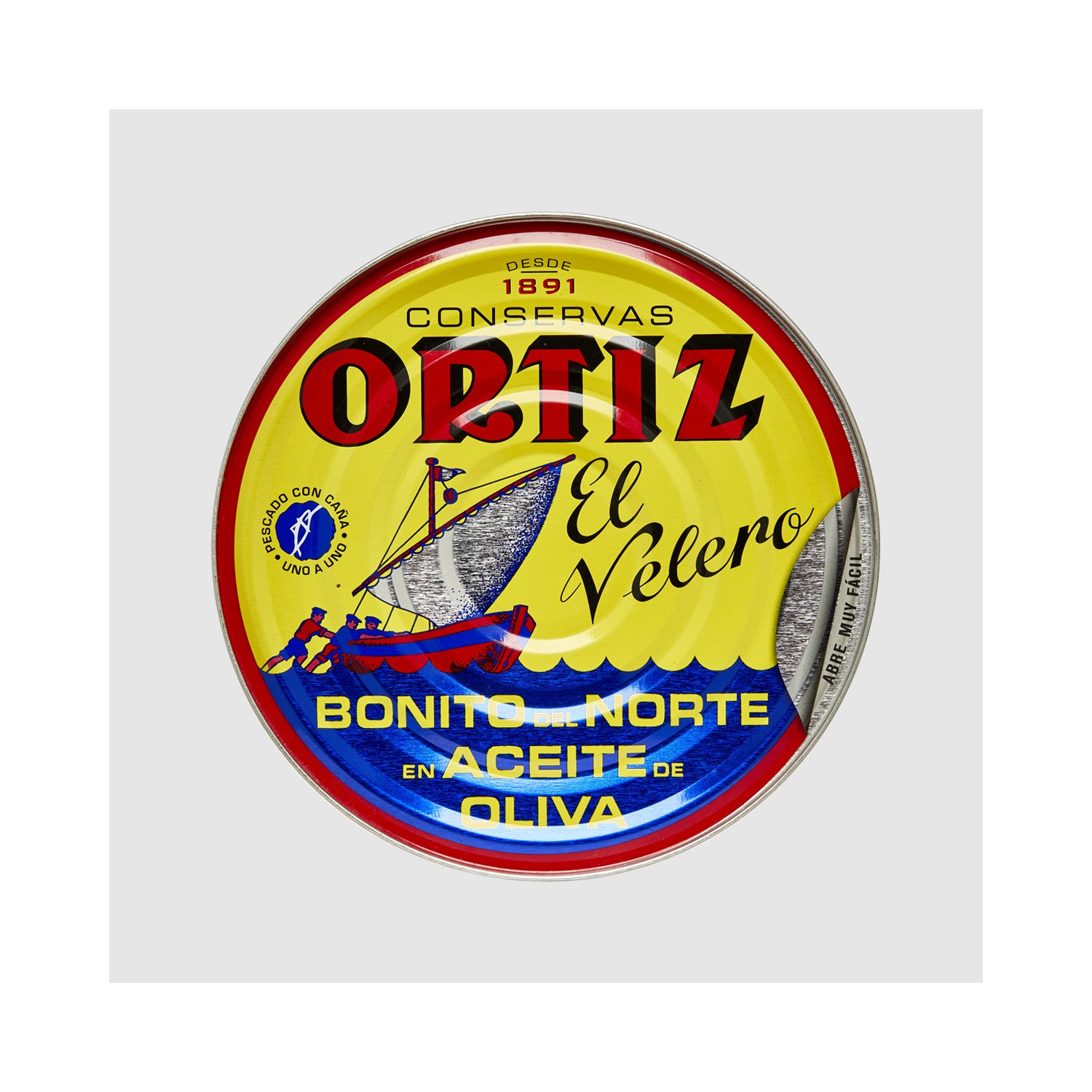 Bonito del Norte en aceite de oliva pescado con caña Oritz
